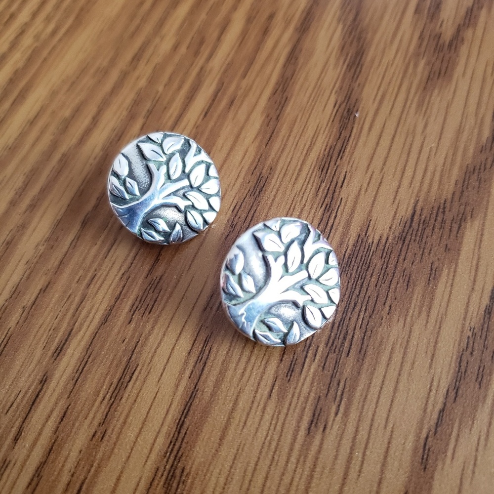 James Avery tree earrings